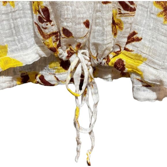 NWT Free People Naya Print Top in Ivory Combo - Picture 5 of 11